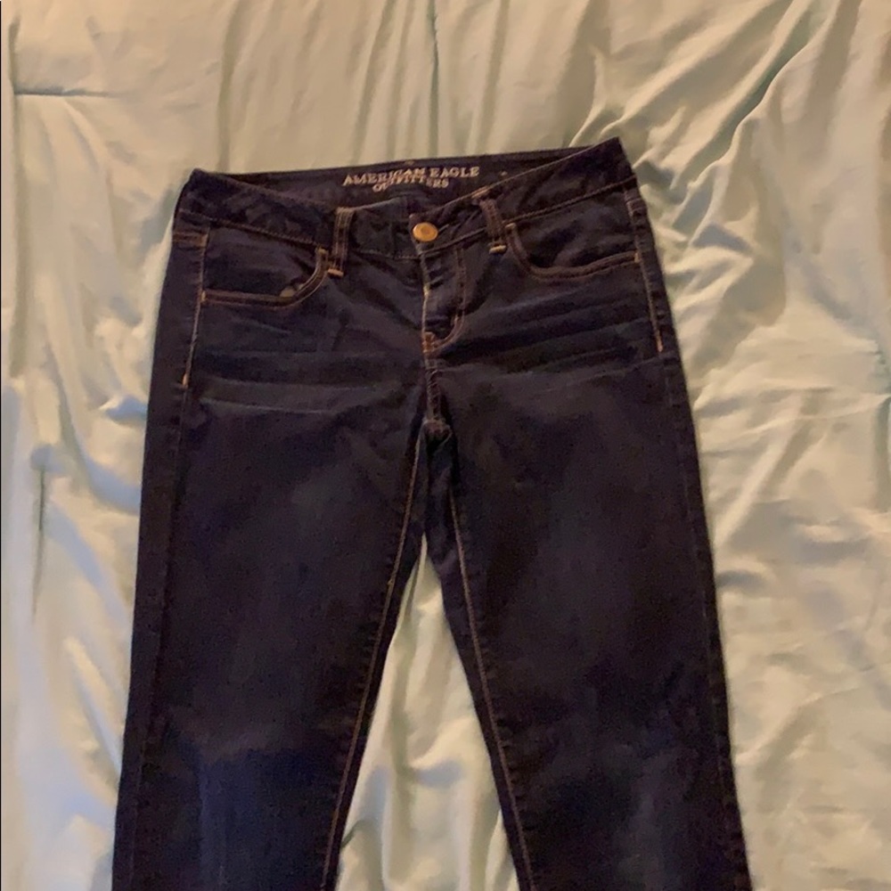 American Eagle Dark Denim Super Stretch Jeggings